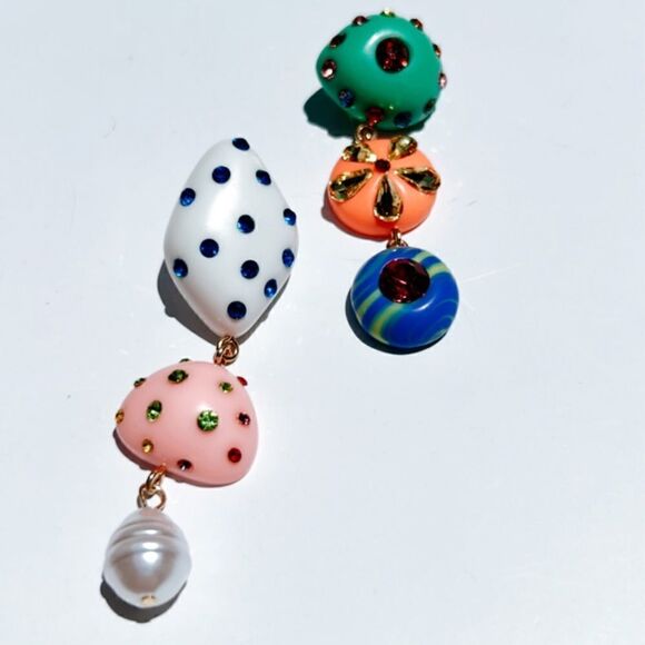 Geo dangle earrings A142 - Picture 4 of 6